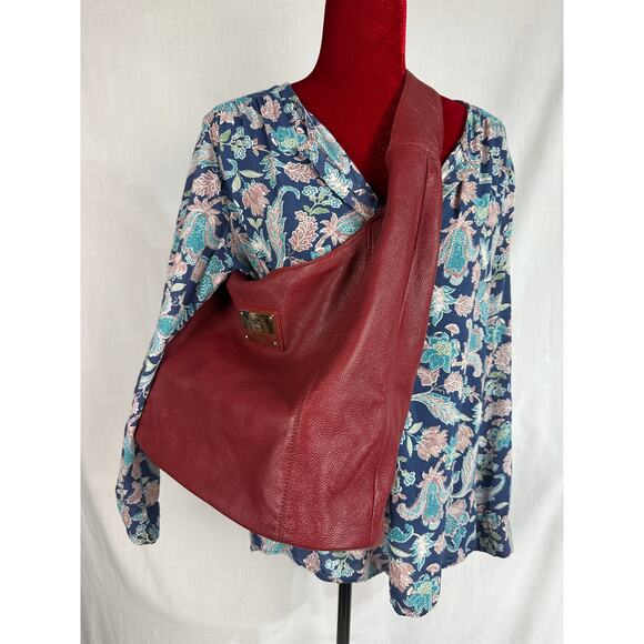 Jack French, London, designer handbag, red leather, large excellent! - Picture 10 of 16